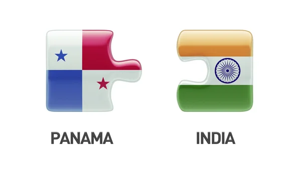 Panama India  Puzzle Concept — Stock Photo, Image