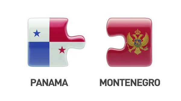 Panama Montenegro puzzel Concept — Stockfoto