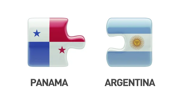 Panama Argentinië puzzel Concept — Stockfoto