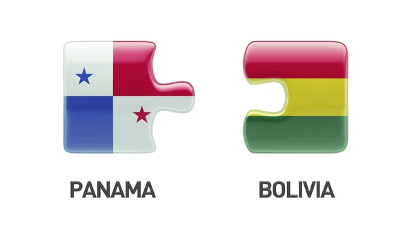 Panamá Bolivia Puzzle Concepto — Foto de Stock