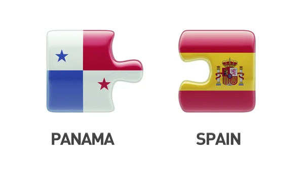 Panama Spanien pussel koncept — Stockfoto