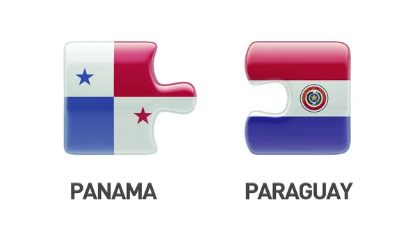 Paraguay Panama puzzel Concept — Stockfoto