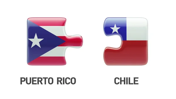 Puerto Rico Chili puzzel Concept — Stockfoto