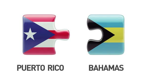 Puerto Rico Bahama logiczne pojęcia — Zdjęcie stockowe