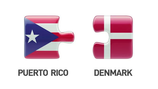 Puerto Rico Dánia nehézség koncepció — Stock Fotó