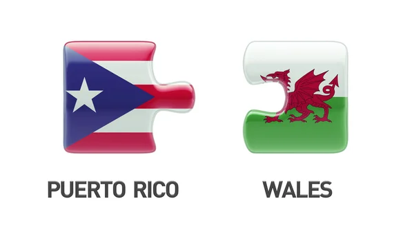 Puerto Rico Wales logická koncepce — Stock fotografie