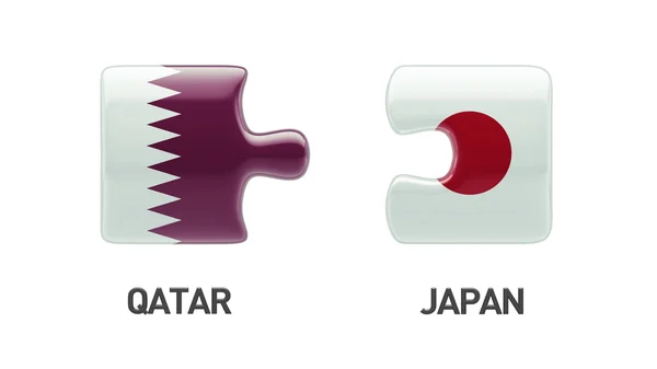 Qatar Japan  Puzzle Concept — Stock Photo, Image