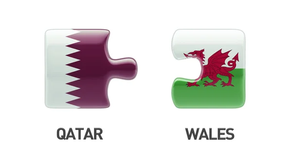 Qatar Gales Puzzle Concepto —  Fotos de Stock