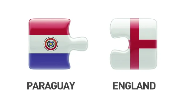 Paraguay Anglia nehézség koncepció — Stock Fotó