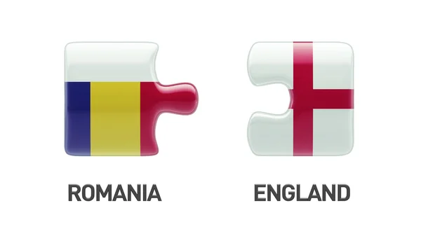 Romania England  Puzzle Concept — Stock Photo, Image