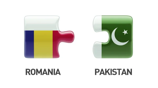 Roemenië Pakistan puzzel Concept — Stockfoto