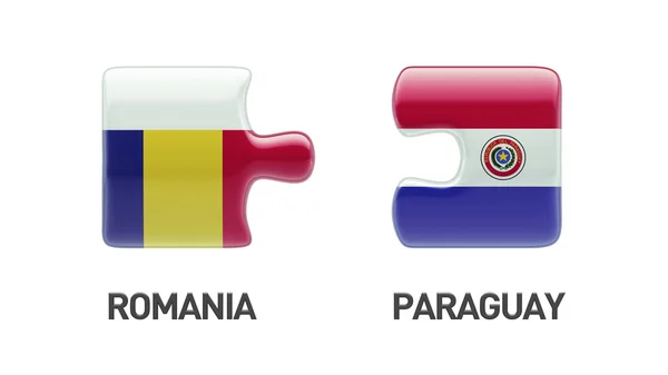 Romania Paraguay  Puzzle Concept — Stock Photo, Image