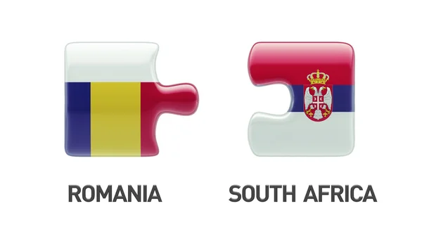 Serbia Romania  Puzzle Concept — Stock Photo, Image