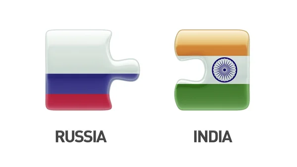 ロシア インド パズル コンセプト — ストック写真