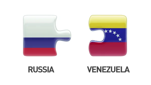 Rusko Venezuela logická koncepce — Stock fotografie