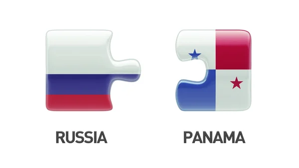 Rusia Panamá Puzzle Concepto —  Fotos de Stock