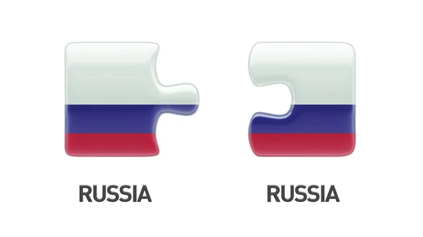 Rússia Puzzle conceito — Fotografia de Stock