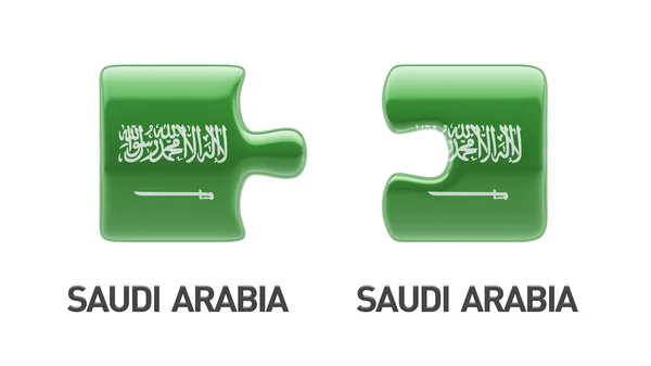 Suudi Arabistan bulmaca kavramı — Stok fotoğraf