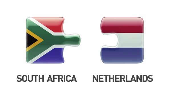 Jižní Afrika Nizozemsko logická koncepce — Stock fotografie