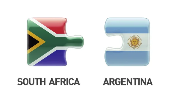 South Africa Argentina  Puzzle Concept — Stock Photo, Image