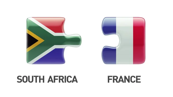 Afryka Południowa Francja logiczne pojęcia — Zdjęcie stockowe