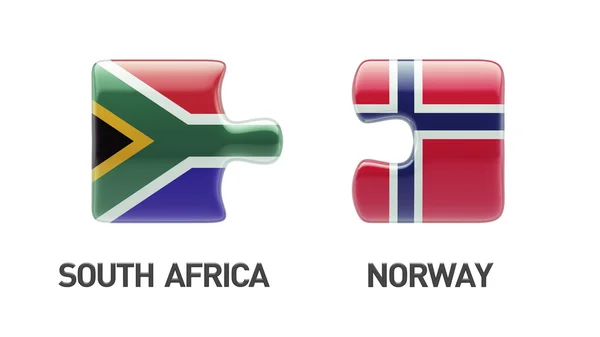 South Africa Norway  Puzzle Concept — Stock Photo, Image