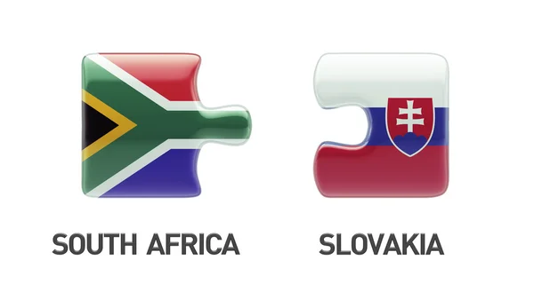 Slovakia South Africa  Puzzle Concept — Stock Photo, Image