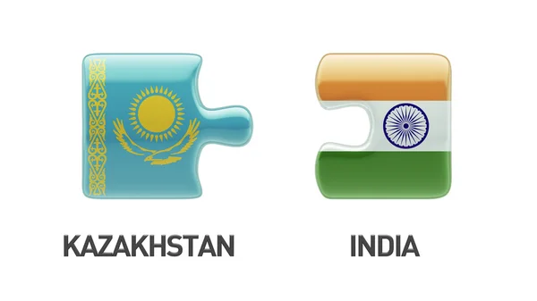 Казахстан - Индия. — стоковое фото