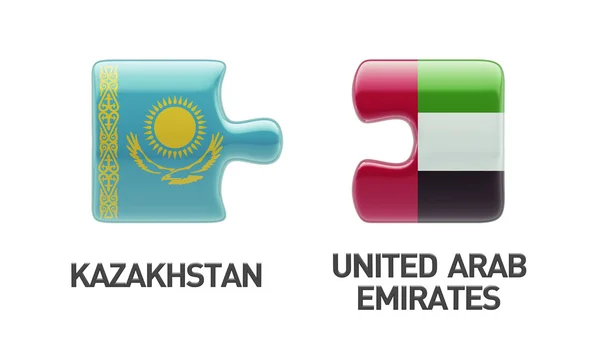 Казахстан Об'єднані Арабські Емірати — стокове фото