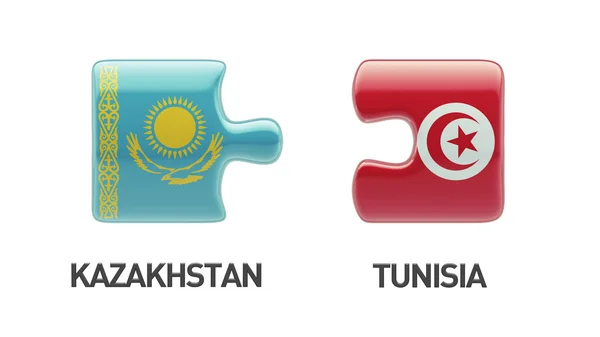 Tunézia Kazahsztán nehézség koncepció — Stock Fotó