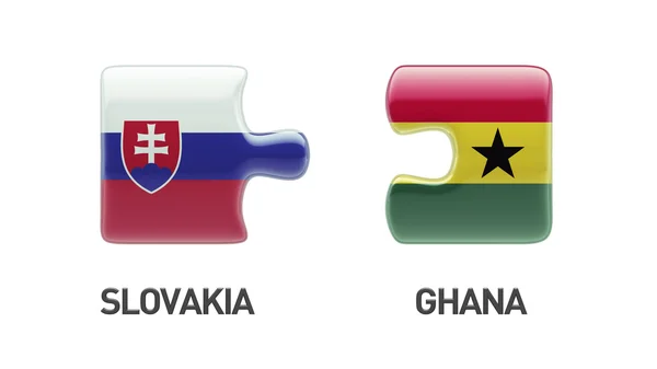 Slovakia Ghana  Puzzle Concept — Stock Photo, Image