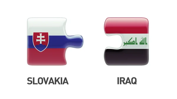 Slovakia Iraq  Puzzle Concept — Stock Photo, Image