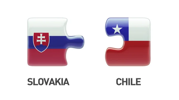 Slovakia Chile  Puzzle Concept — Stock Photo, Image