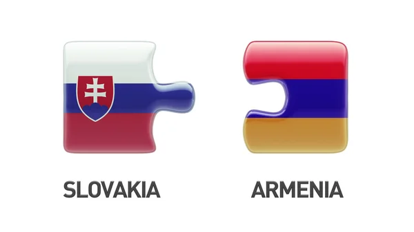 Slovakia Armenia  Puzzle Concept — Stock Photo, Image