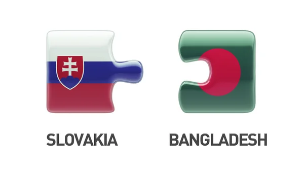 Szlovákia Banglades nehézség koncepció — Stock Fotó