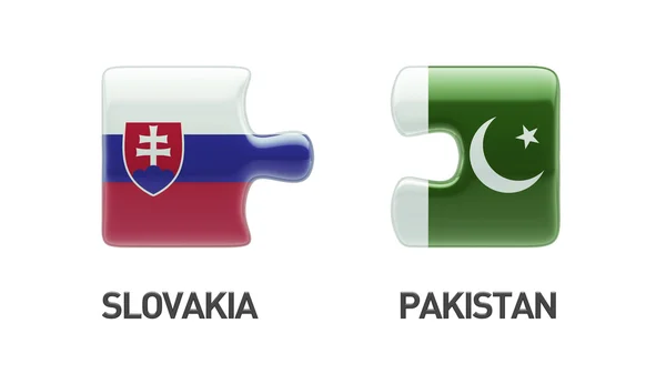 Slovakia Pakistan  Puzzle Concept — Stock Photo, Image