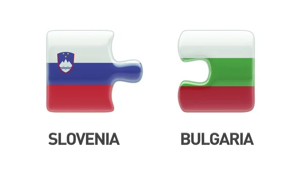 Slovenia Bulgaria  Puzzle Concept — Stock Photo, Image
