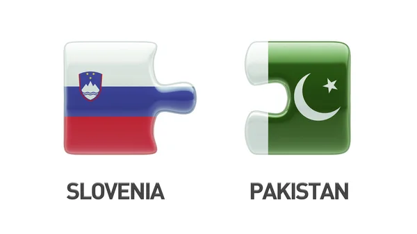 Eslovenia Pakistán Puzzle Concepto — Foto de Stock