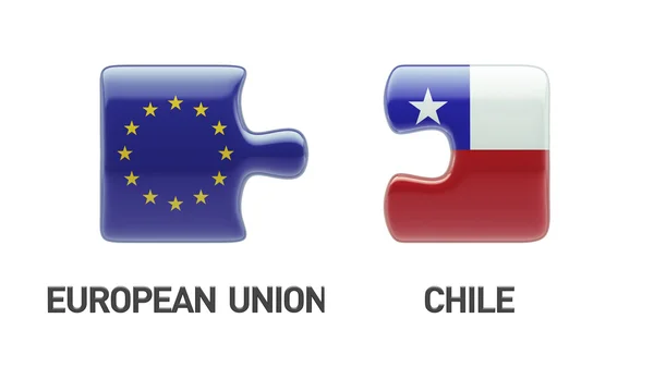 Europäische Union Chili Puzzle-Konzept — Stockfoto