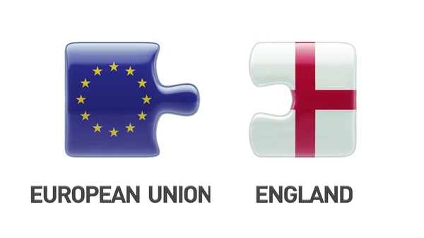 Avrupa Birliği'nin İngiltere'de bulmaca kavramı — Stok fotoğraf