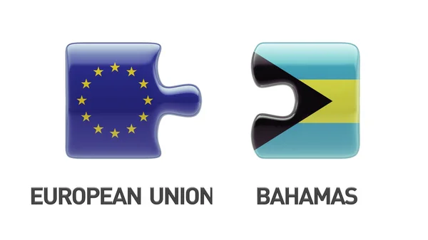 Bahamas-Puzzle-Konzept der Europäischen Union — Stockfoto