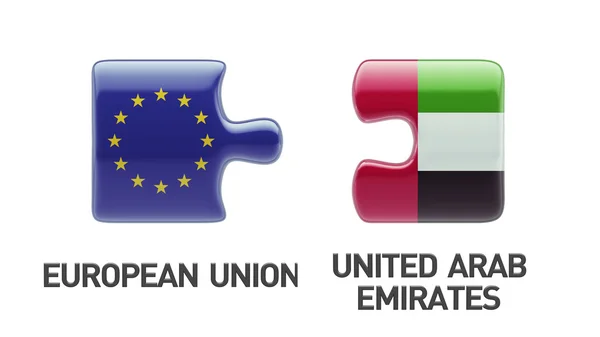 Европейский союз Объединенные Арабские Эмираты — стоковое фото