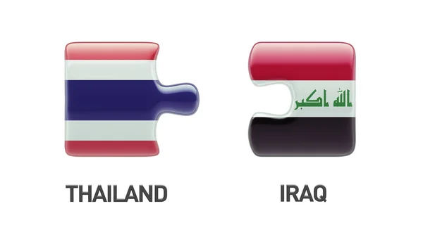 Tailandia Iraq Puzzle Concepto — Foto de Stock
