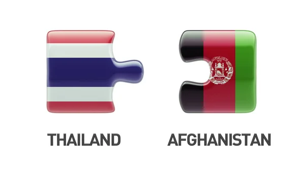 Tajlandia Afganistanie logiczne pojęcia — Zdjęcie stockowe