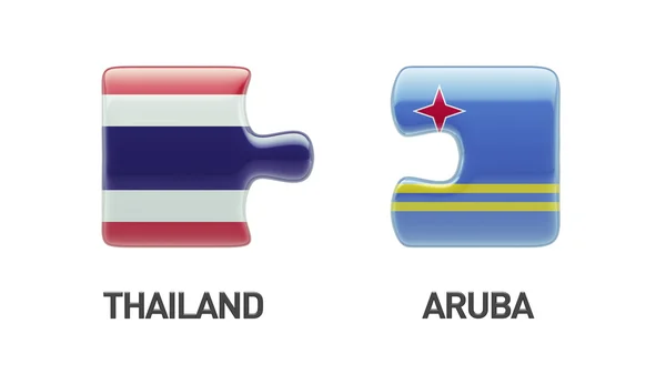 Thajsko Aruba logická koncepce — Stock fotografie