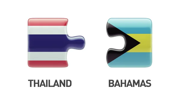 Tailandia Bahamas Puzzle Concepto — Foto de Stock