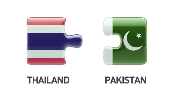 Thailand Pakistan  Puzzle Concept — Stock Photo, Image