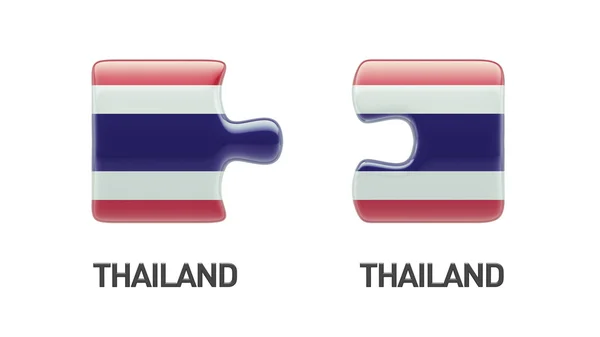 Conceito de Puzzle Tailândia — Fotografia de Stock