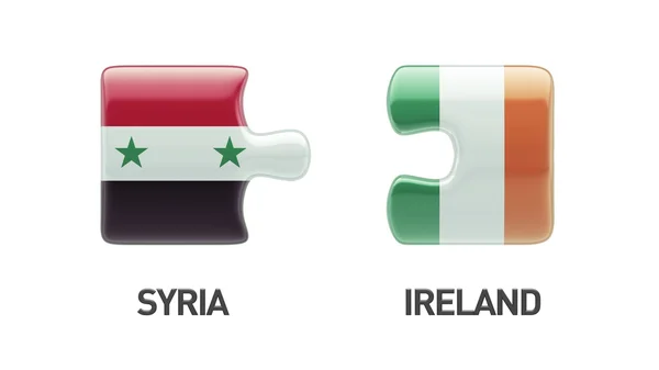 Syrie Irlande Puzzle Concept — Photo