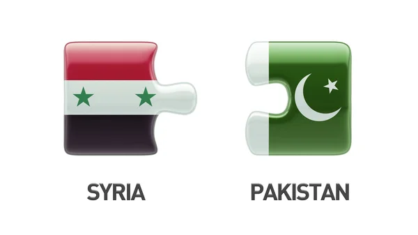 Syrië Pakistan puzzel Concept — Stockfoto